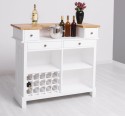 Bar counter with winerack, oak top