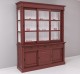 Display cabinet, 6 sliding doors, 3 drawers, BAS + SUP