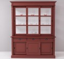 Display cabinet, 6 sliding doors, 3 drawers, BAS + SUP