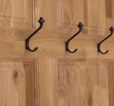 Coat hanger 2 doors oak