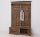 Coat hanger 2 doors oak