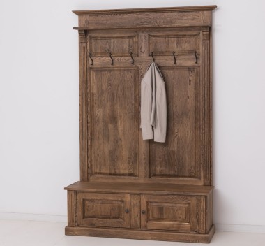 Coat hanger 2 doors oak