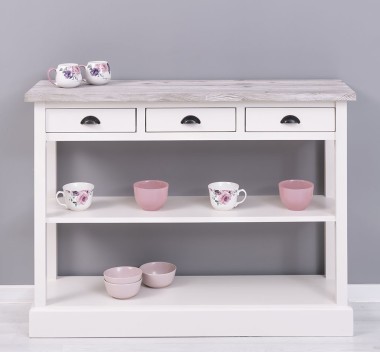 Console with 3 drawers, 1 shelf