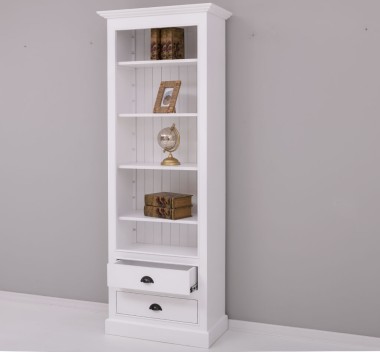 Bookcase with 2 drawers, open shelf