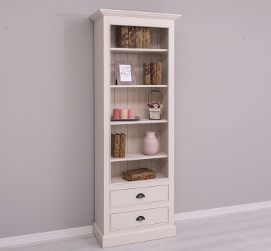 Bookcase with 2 drawers, open shelf