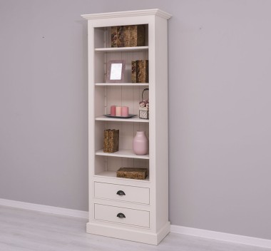 Bookcase with 2 drawers, open shelf