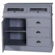 Buffet with 1 door, 3 drawers, 2 compartments with glass door, BAS