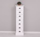 Narrow chest of drawers with 7 drawers