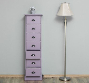 Narrow chest of drawers with 7 drawers