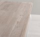 Dining table with curved legs 180x90x78cm, oak top