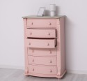 Chest of drawers with 6 curved drawers, Directoire Collection