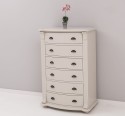 Chest of drawers with 6 curved drawers, Directoire Collection