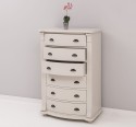 Chest of drawers with 6 curved drawers, Directoire Collection