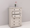 Chest of drawers with 6 curved drawers, Directoire Collection