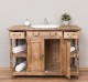 Bathroom cabinet for sink with 2 doors and 2 shelves - the sink is not included in the price