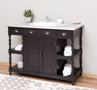 Bathroom cabinet for sink with 2 doors and 2 shelves - the sink is not included in the price