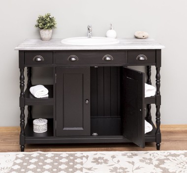 Bathroom cabinet for sink with 2 doors and 2 shelves - the sink is not included in the price