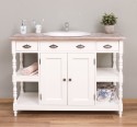 Bathroom cabinet for sink with 2 doors and 2 shelves - the sink is not included in the price