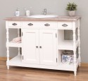 Bathroom cabinet for sink with 2 doors and 2 shelves - the sink is not included in the price