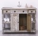 Bathroom cabinet for sink with 2 doors and 2 shelves - the sink is not included in the price