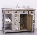 Bathroom cabinet for sink with 2 doors and 2 shelves - the sink is not included in the price