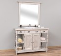 Bathroom cabinet for sink with 2 doors and 2 shelves - the sink is not included in the price