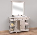 Bathroom cabinet for sink with 2 doors and 2 shelves - the sink is not included in the price