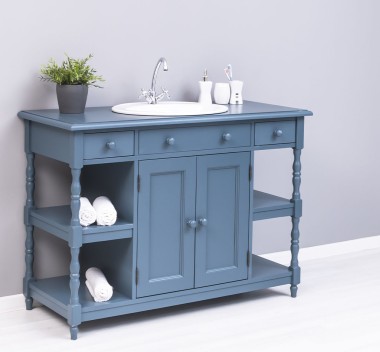 Bathroom cabinet for sink with 2 doors and 2 shelves - the sink is not included in the price