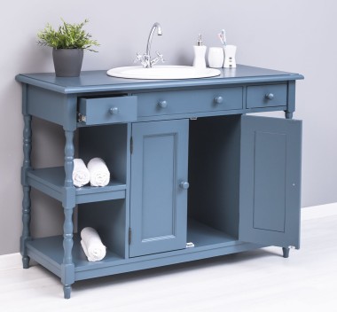 Bathroom cabinet for sink with 2 doors and 2 shelves - the sink is not included in the price