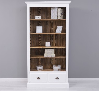 Bookcase with 2 drawers, open shelf