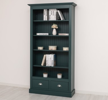 Bookcase with 2 drawers, open shelf