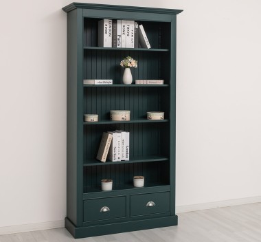 Bookcase with 2 drawers, open shelf