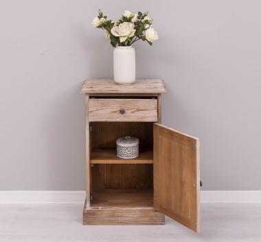 Nightstand with 1 door and 1 drawer