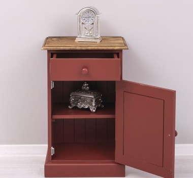 Nightstand with 1 door and 1 drawer