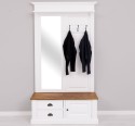 Coat decorated with mirror, 1 door, 2 drawers