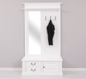 Coat decorated with mirror, 1 door, 2 drawers