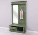 Coat decorated with mirror, 1 door, 2 drawers