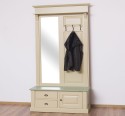 Coat decorated with mirror, 1 door, 2 drawers