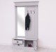 Coat decorated with mirror, 1 door, 2 drawers