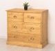 Chest of drawers with 2 narrow drawers + 2 wide drawers