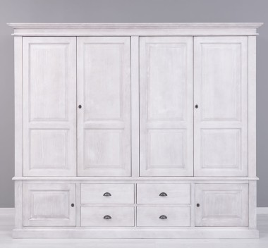 Cabinet with 4 + 2 doors, 4 drawers