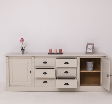 Buffet with 2 doors, 6 drawers, BAS, Directoire Collection