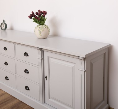 Buffet with 2 doors, 6 drawers, BAS, Directoire Collection