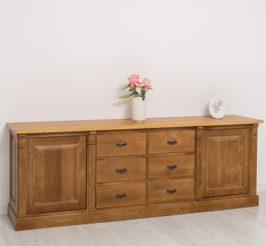 Buffet with 2 doors, 6 drawers, BAS, Directoire Collection