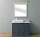 Bathroom cabinet with 2 lamellar doors, 3 drawers - sinks are not included in the price