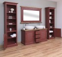 Bathroom cabinet with 2 lamellar doors - sinks are not included in the price