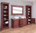 Bathroom cabinet with 2 lamellar doors - sinks are not included in the price