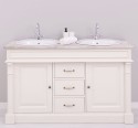 Bathroom cabinet for 2 sink, ornate - sink are not included in the price