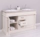 Bathroom cabinet for 2 sink, ornate - sink are not included in the price