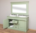 Bathroom cabinet for 2 sink, ornate - sink are not included in the price